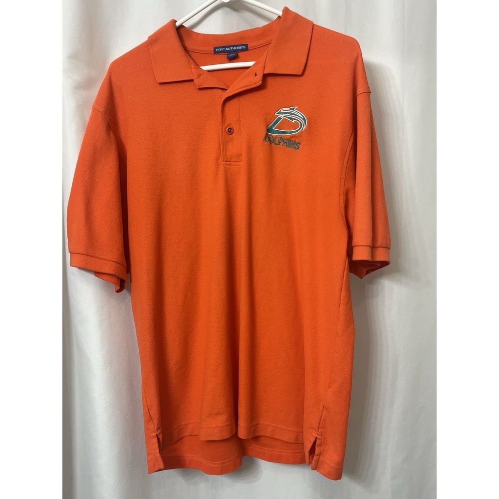 Miami Dolphins‎ NFL Embroidered Mens Polo Size Large (D3)